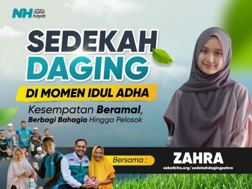 Sedekah Daging di Hari Qurban Bersama Zahra