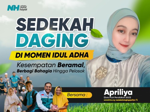 Sedekah Daging di hari Qurban Bersama Apriliya